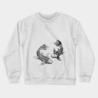 Koi fish print Crewneck Sweatshirt